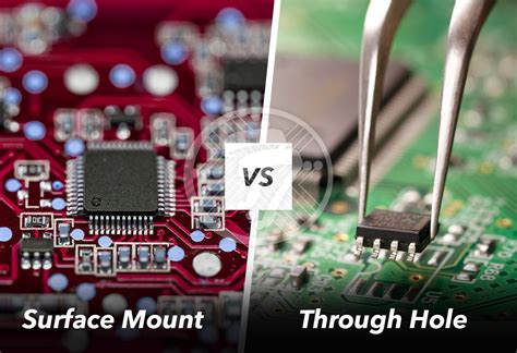 smt vs tht|surface mount vs through hole.